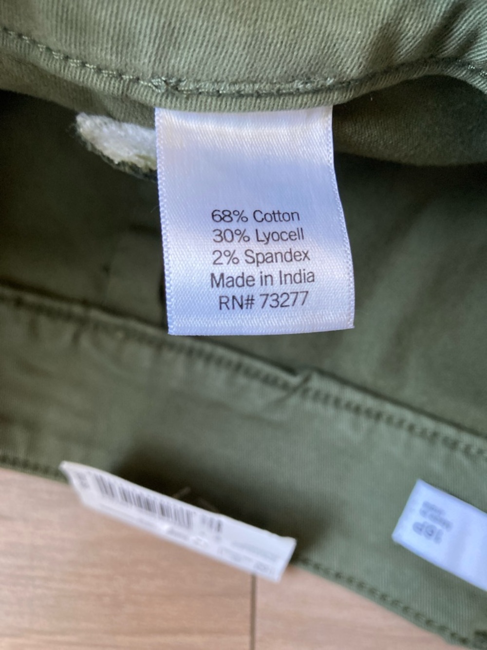 Sonoma olive green utility pant midrise pant 16P - Picture 13 of 17